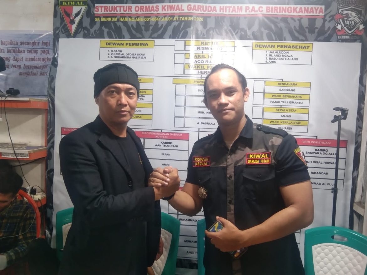 Kiwal Garuda Hitam PAC Biringkanaya di Resmikan, Pimpinan Intelijennews.com Safril : Ucapkan Sukses dan Jaya Selalu