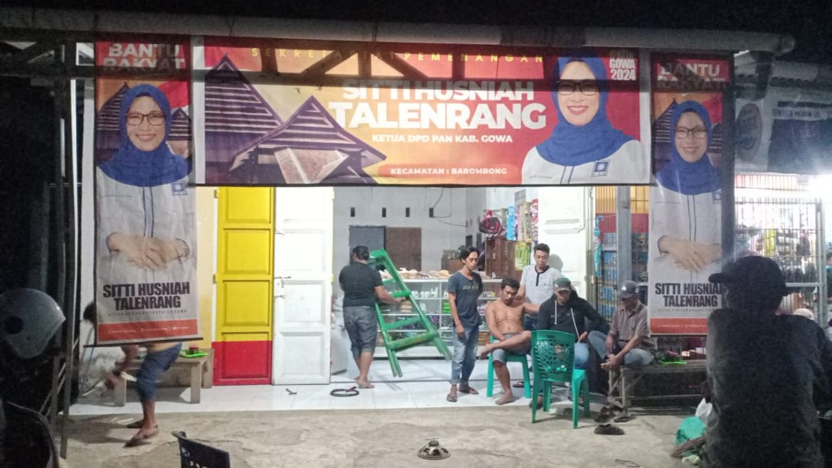 Tim PETARUNG Dan KITA GOWA Sebar Posko Pemenangan Husniah Talenrang
