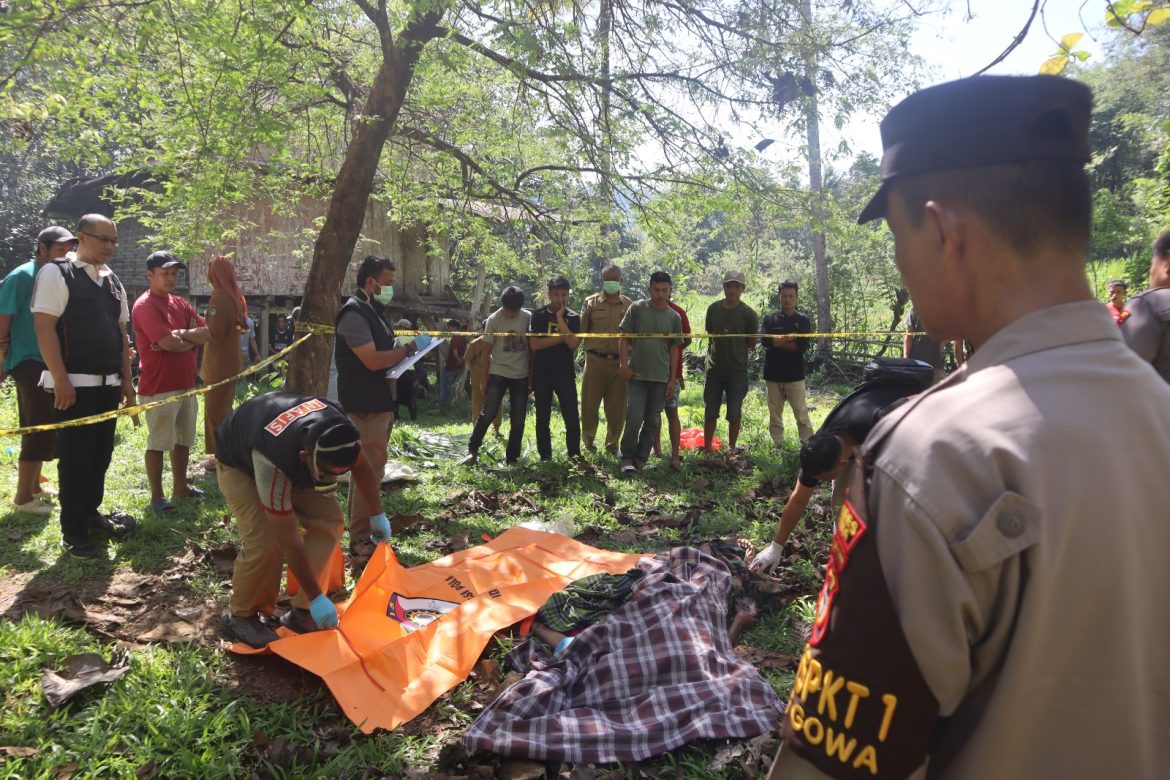 Pria Ini Tewas Setelah Dianiaya, Tim Inafis Polres Gowa Olah TKP