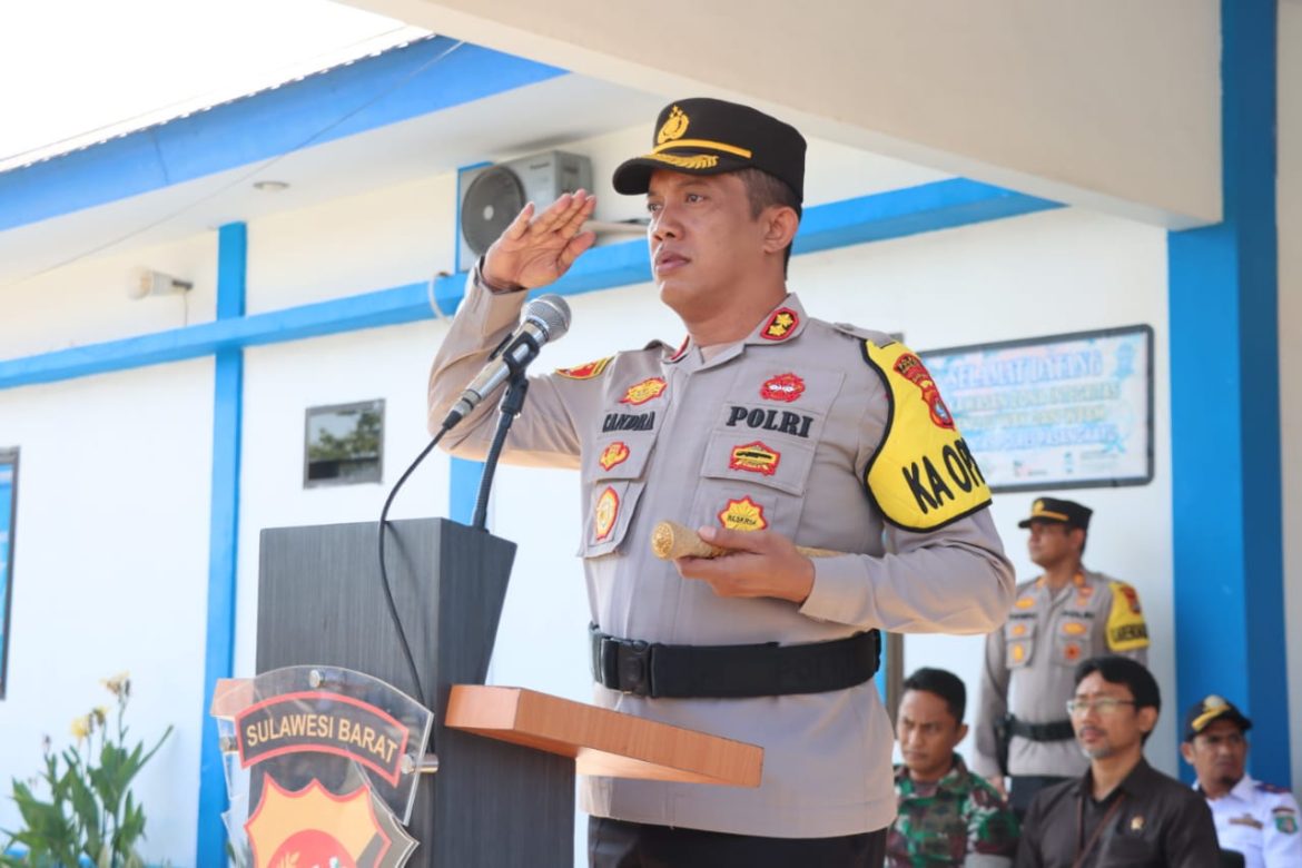 Kapolres Pasangkayu Pimpin Apel Gelar Pasukan Operasi Zebra Marano 2023