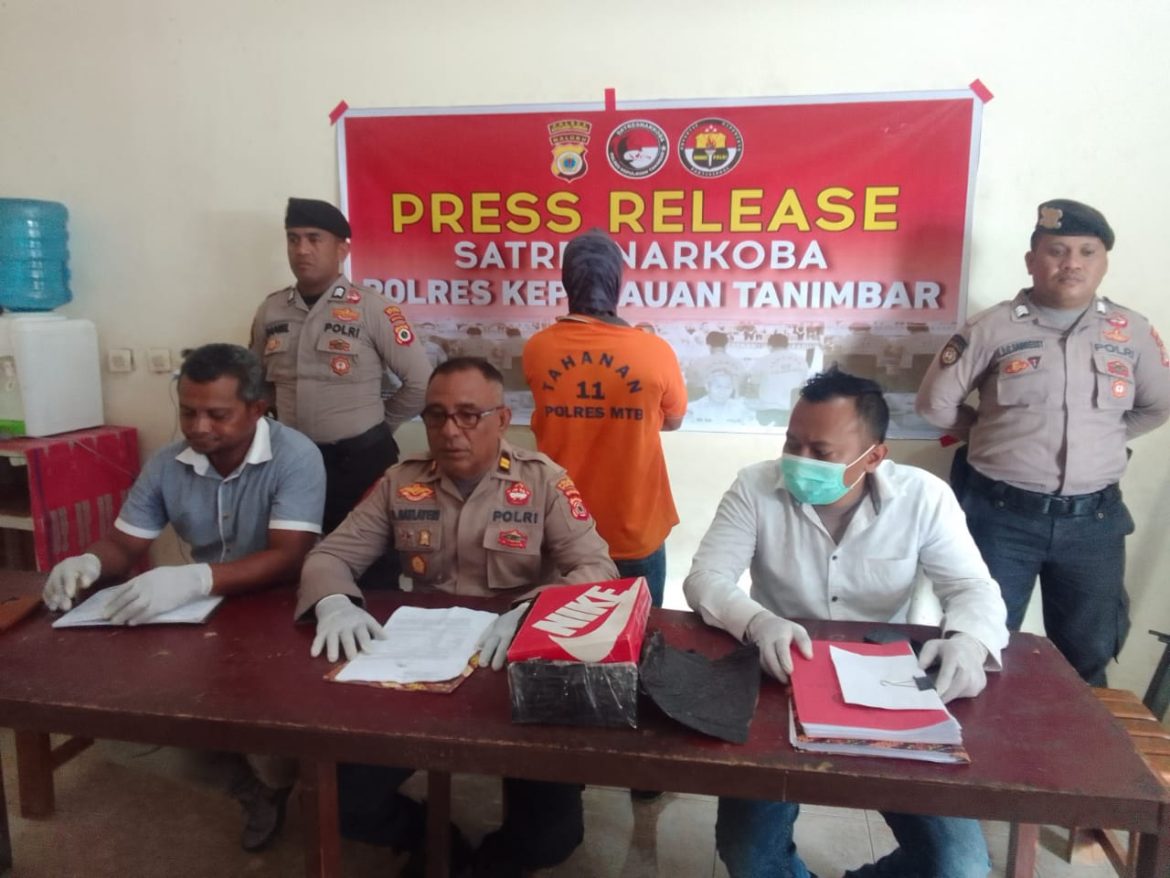 Polres Kepulauan Tanimbar Berhasil Mengamankan Salah Satu Pelaku Narkoba Di Tanimbar