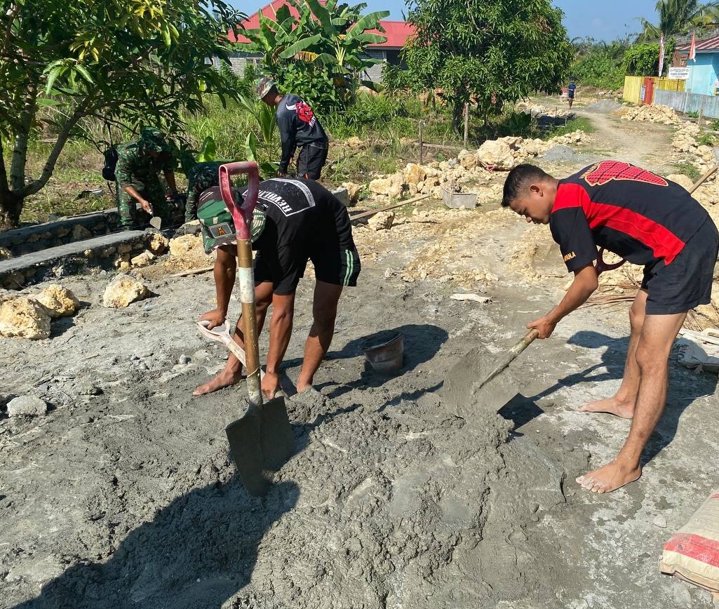 Memasuki Hari Ke-7 Pekerjaan Saluran Drainase Satgas TMMD Ke-118 Sudah Mencapai 23%