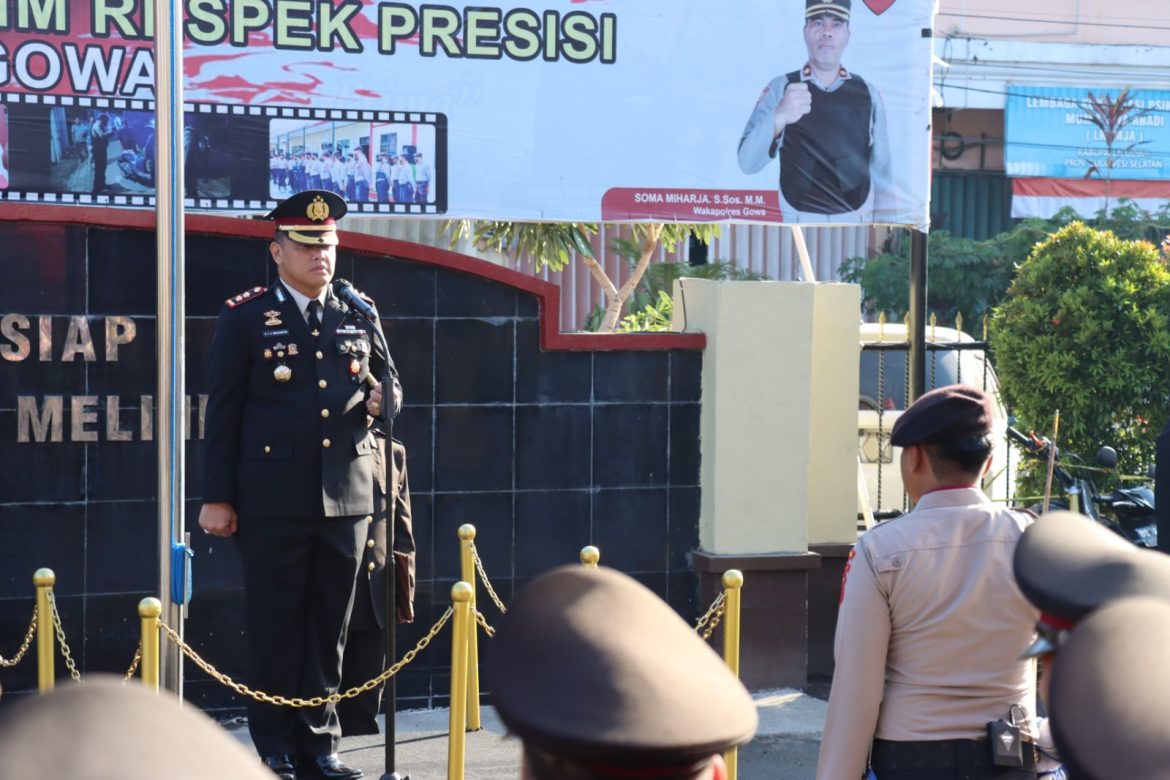 Kapolres Gowa Pimpin Upacara Peringatan Hari Kesaktian Pancasila