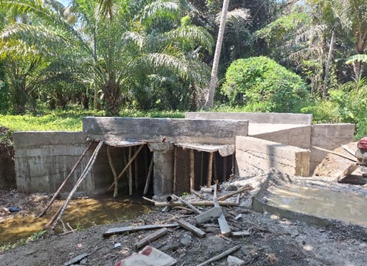 Pengerjaan Sasaran box calvert Di Dusun Tobengo Progres 95 %