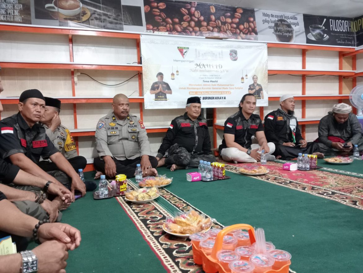Kiwal Garuda Hitam PAC Biringkanayya Gelar Peringatan Maulid Nabi,Kapolsek dan Jajaran Turut Hadir