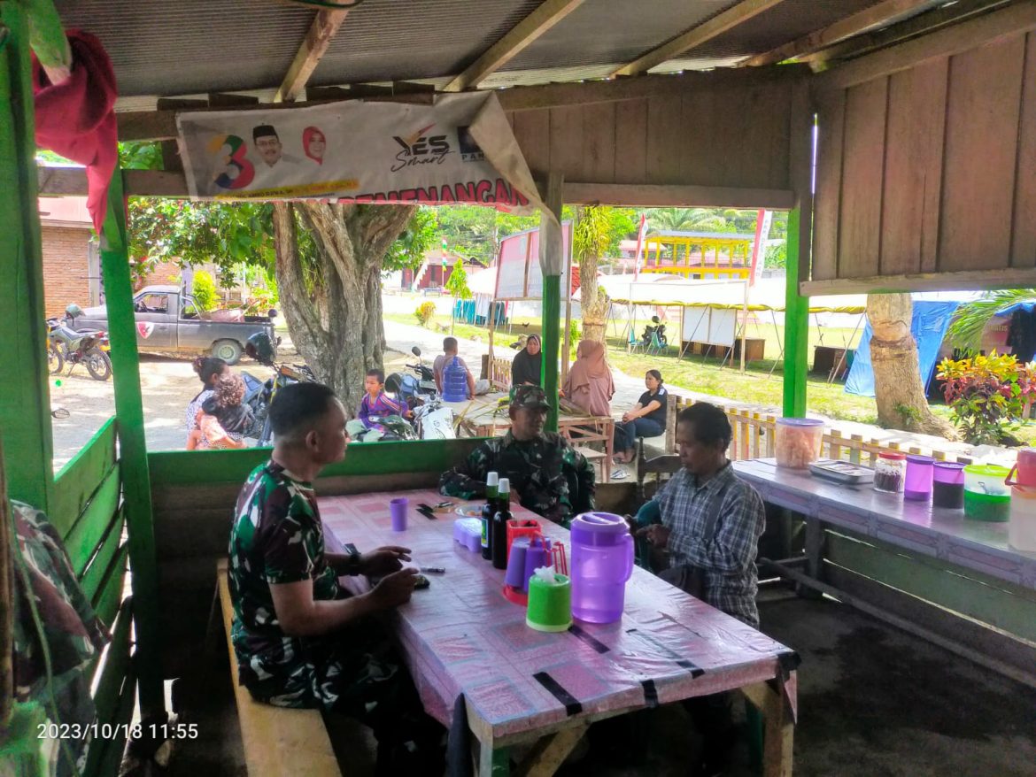 Disaat Santai Siang, Dan SSK Bersama Pasi Ter Ngopi Bersama Awak Media