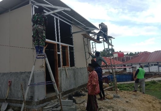 Satgas TMMD Kejar Target RTLH Milik Pua Saleh