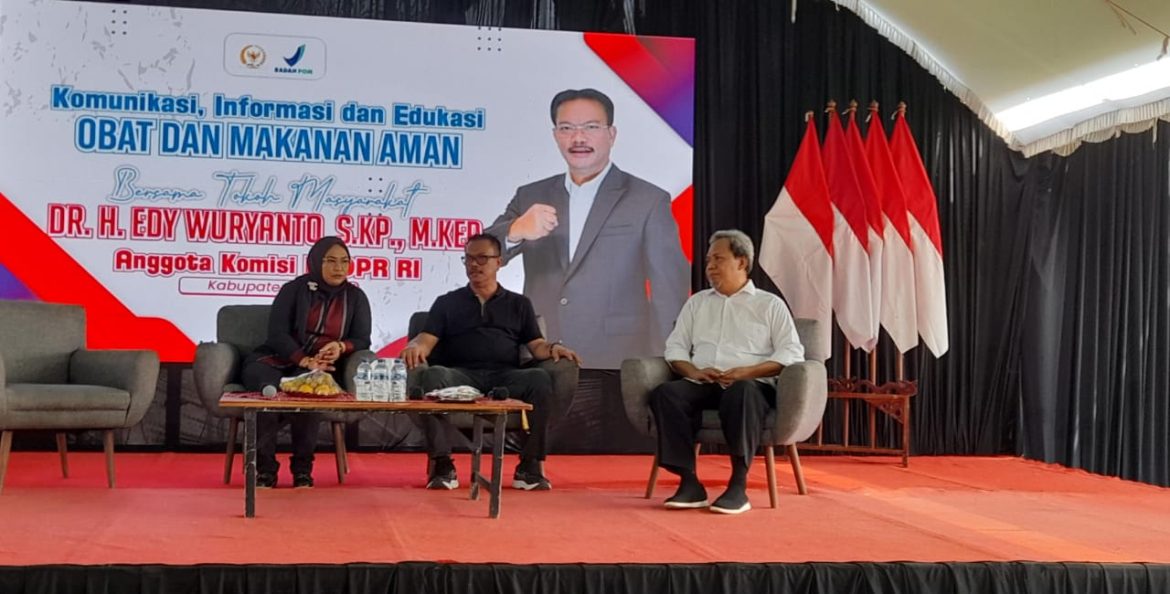 BBPOM Bersama DPR RI Komisi IX Gelar Komunikasi Edukasi Tentang Makanan Aman di Plosorejo