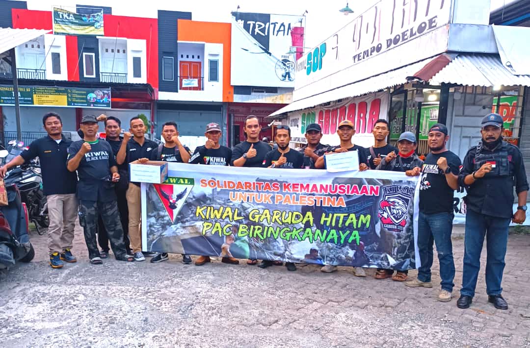 Kiwal Garuda Hitam PAC Biringkanayya Gelar Aksi Solidaritas Untuk Palestina