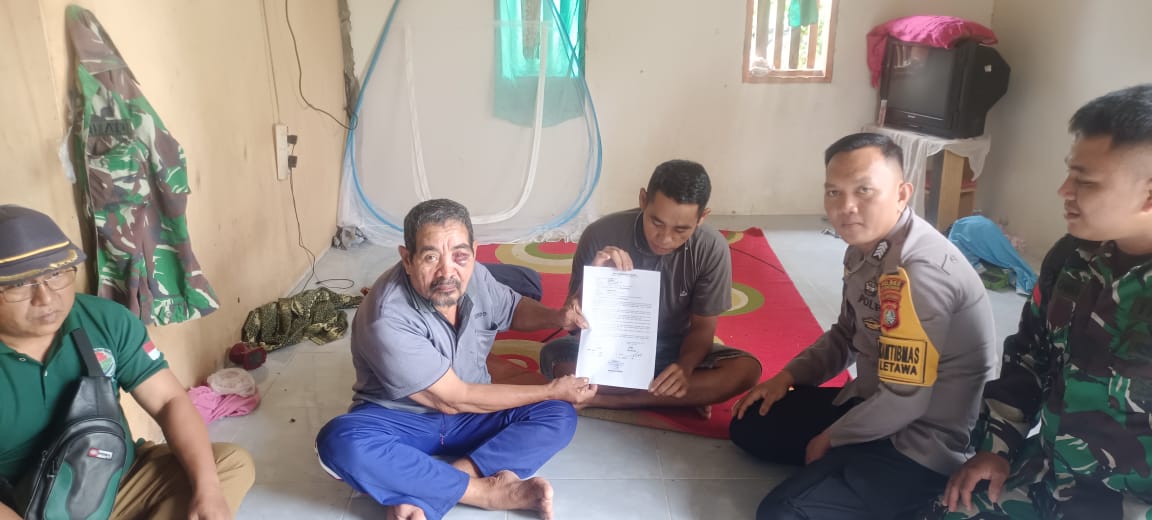 Problem Solving, Bhabinkamtibmas Bantu Warga Selesaikan Permasalahan Pemukulan Disebabkan Luapan Emosi 