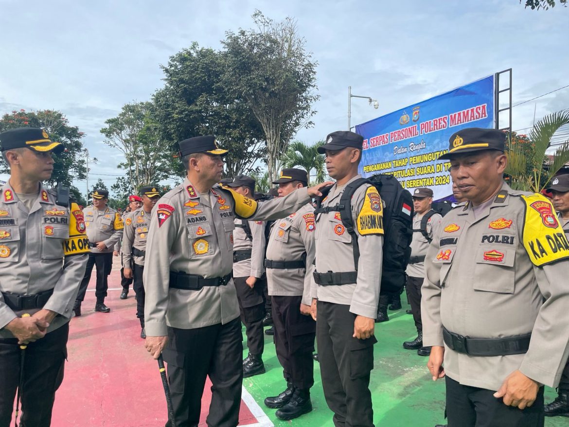 Kapolda Sulbar Pimpin Langsung Apel Sarpas Personil Polres Mamasa OPS Mantap Brata Marano 2024