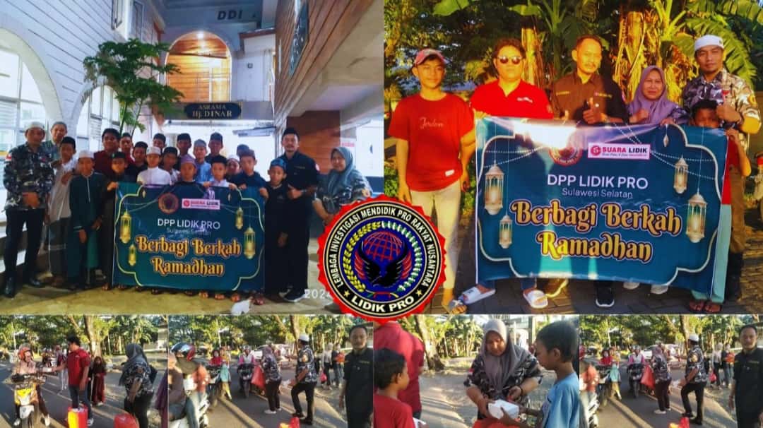 Raih Berkah Ramadhan, LIDIK PRO Sulsel dan Suaralidik Berbagi Buka Puasa Ke Pondok DDI ABRAD Makassar