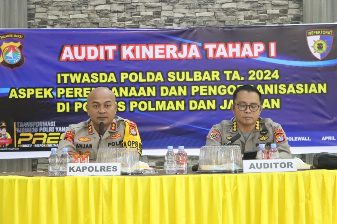 Tim Itwasda Polda Sulbar Lakukan Audit Kinerja Tahap I di Polres Polman