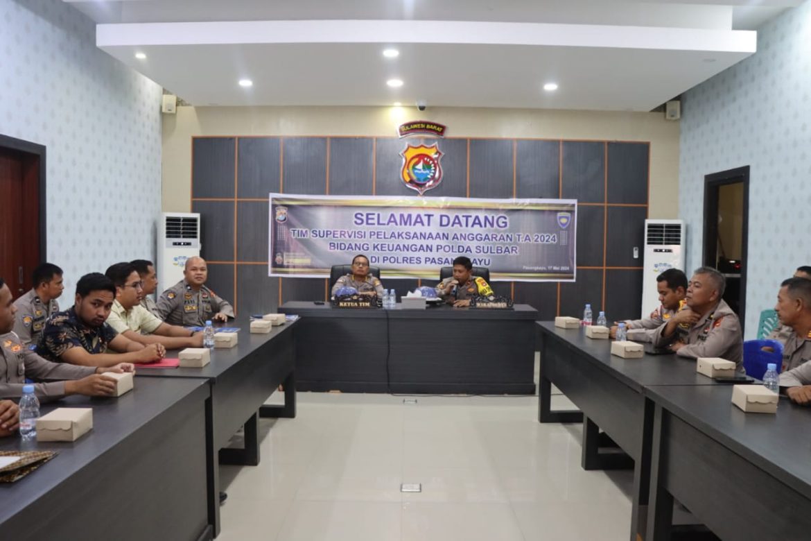 Bidang Keuangan Polda Sulbar Laksanakan Supervisi Fungsi Keuangan Di Polres Pasangkayu