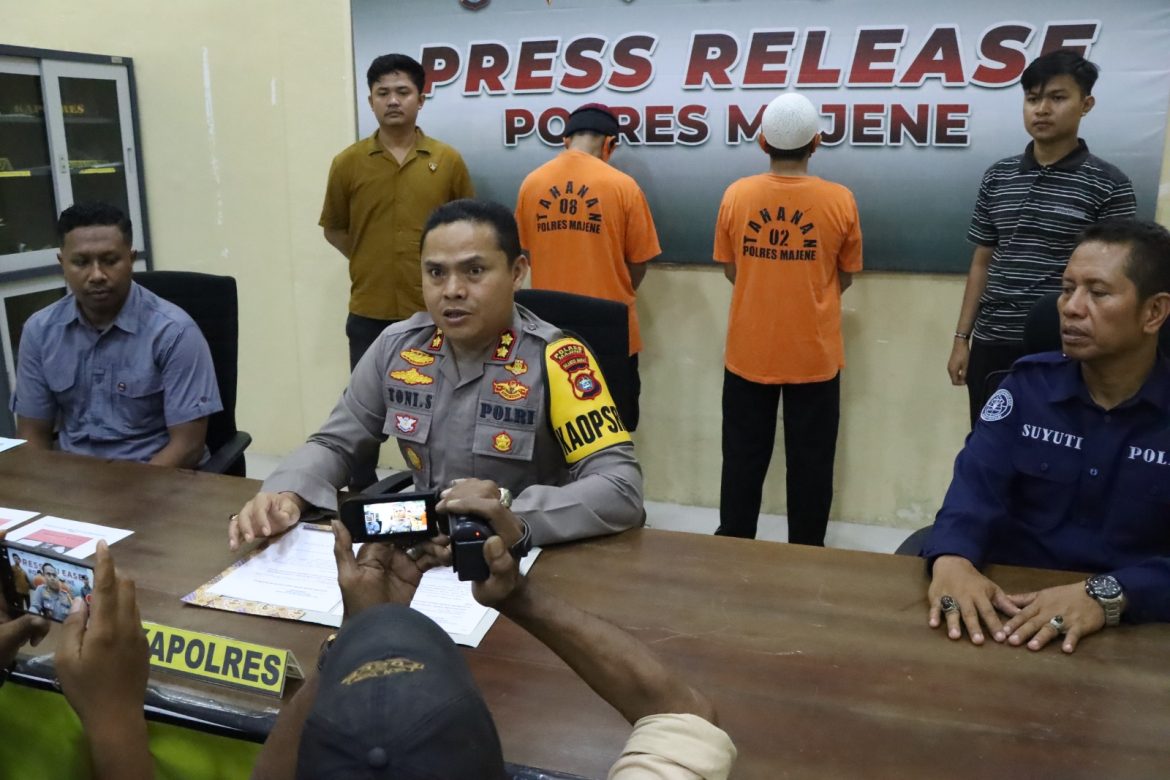 Satuan Reserse Narkoba Polres Majene Berhasil Amankan 2 Pelaku Penyalahguna Narkoba