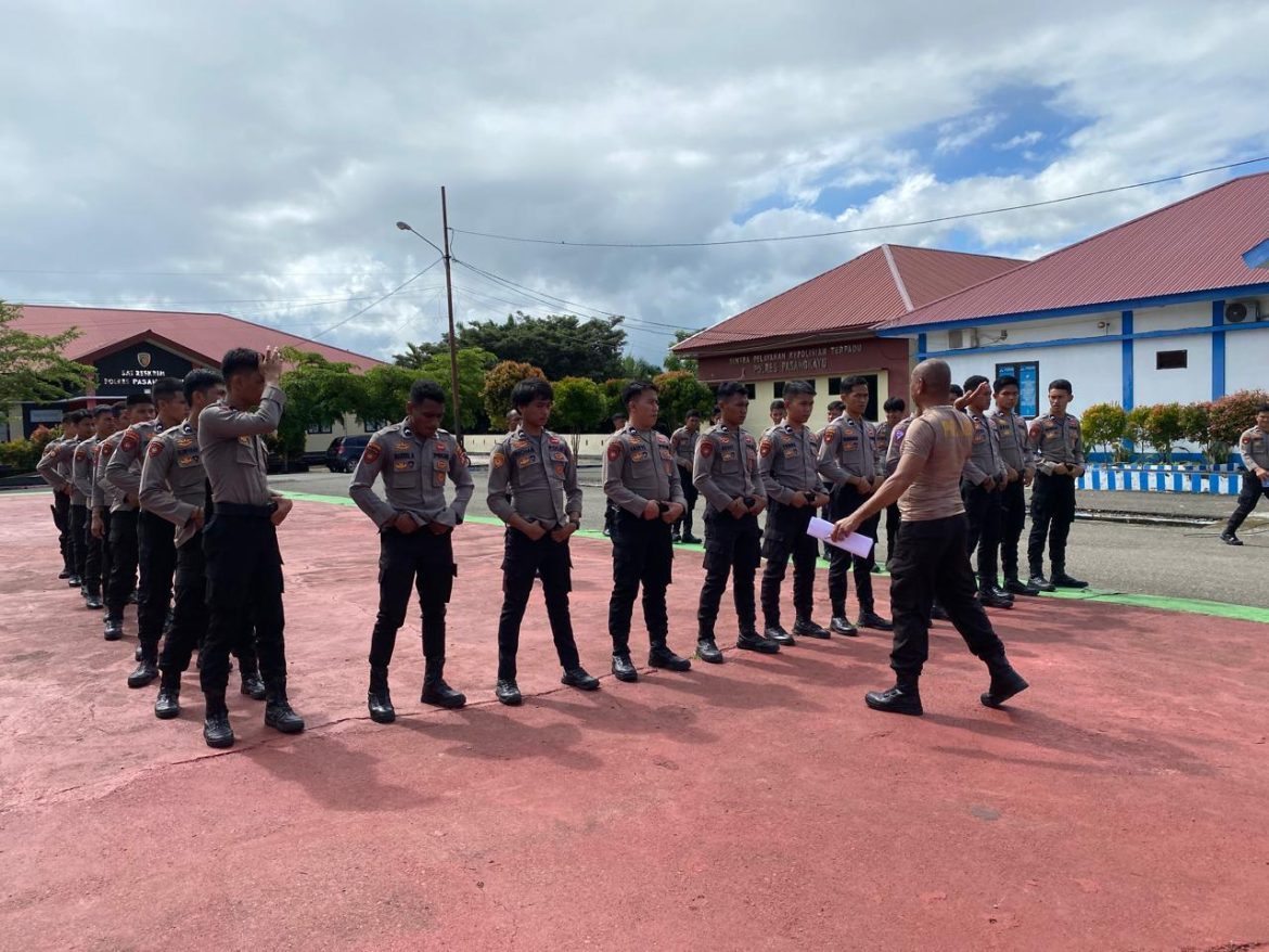 Hadapi Pilkada 2024, Satuan Samapta Polres Pasangkayu Laksanakan Latihan Dalmas