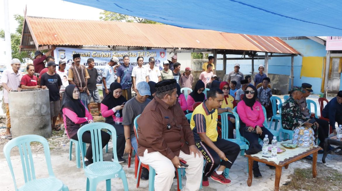 Jum’at Curhat Kapolres Pangkep di Pulau Saugi