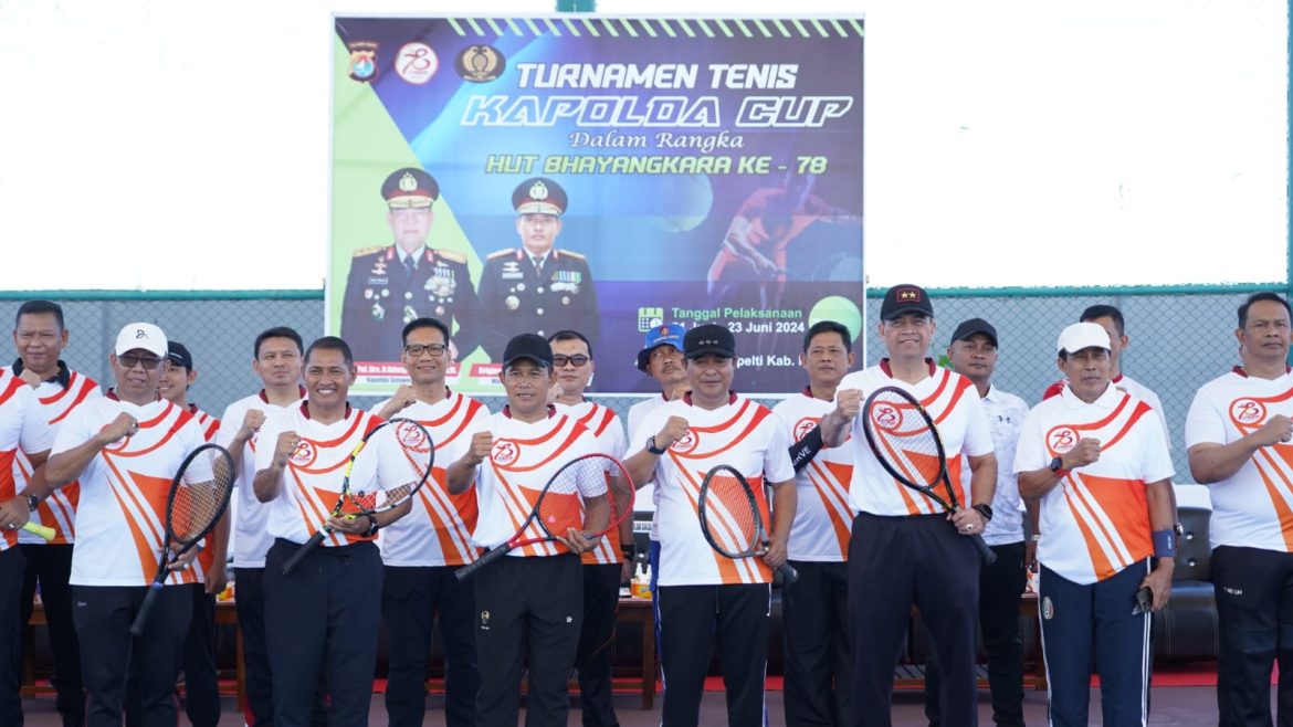 Turnamen Tennis Kapolda CUP, Dibuka Langsung PJ. Gubernur