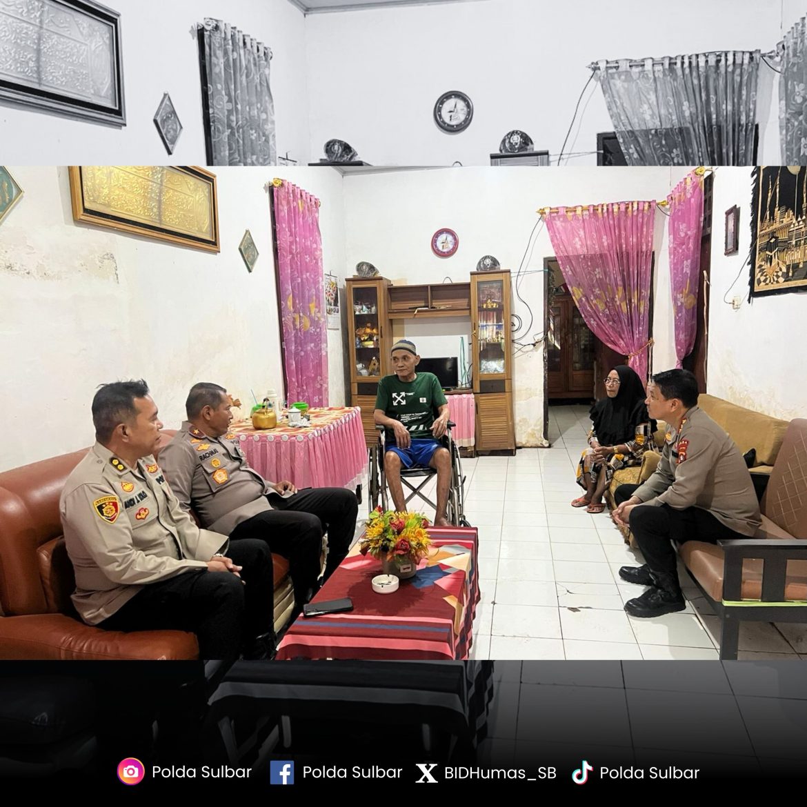 Anjangsana, Wakapolda Sulbar Kita Eratkan Silaturahmi Dengan Purnawirawan