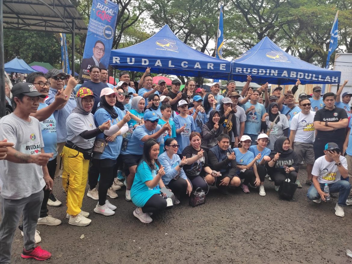 Rusdin Abdullah (RUDAL) Di Sambut Meriah Para Pedagang Di Gor Sudiang, Ini Tujuannya