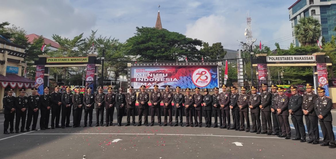 Semarakkan HUT Bhayangkara Ke- 78 , Kapolrestabes Makassar : Junjung Tinggi Sinegritas Dan Menuju Indonesia Emas