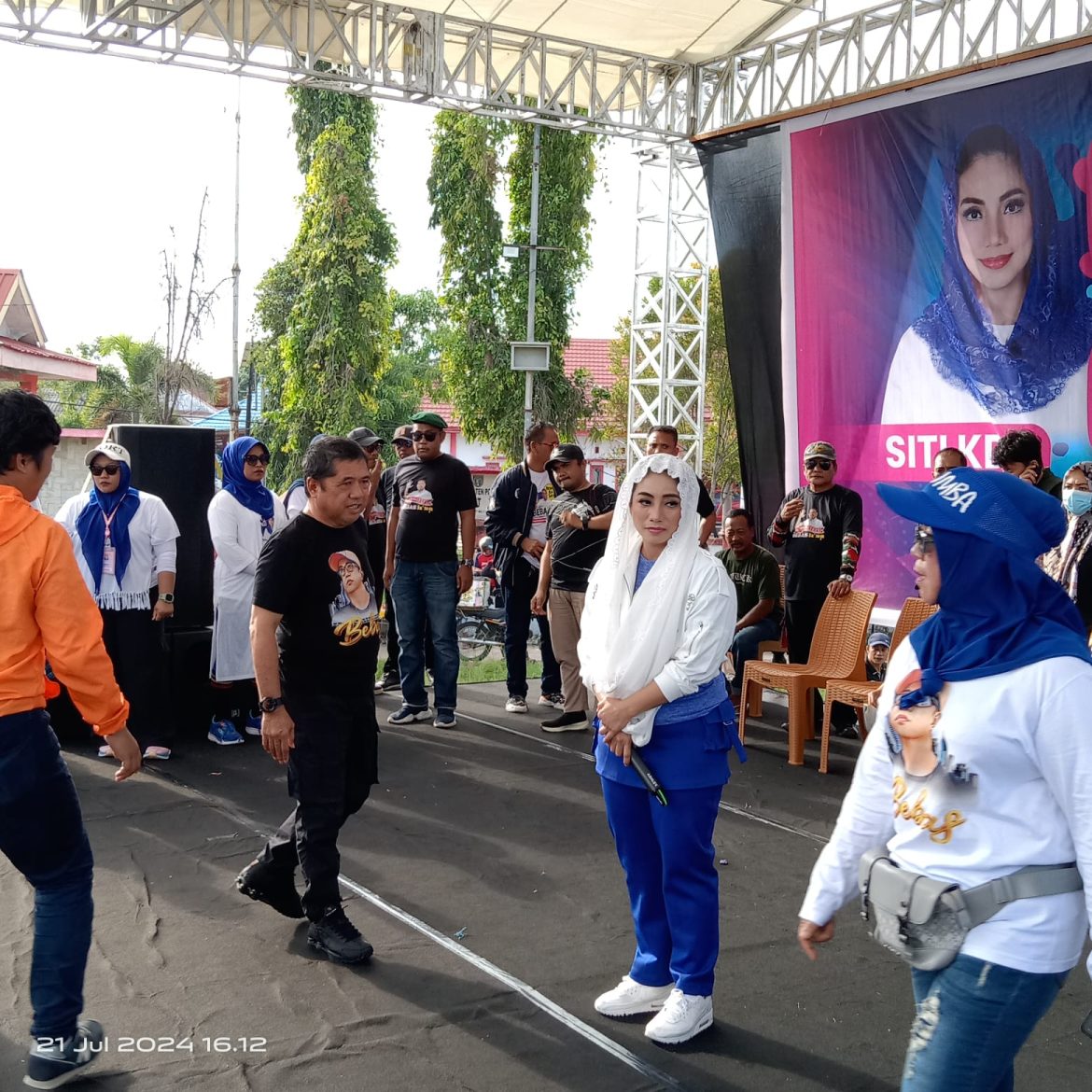 Calon Bupati Bebas Manggazali Dan Wakil Bupati Siti Rahmawati KDI Gemparkan Polman