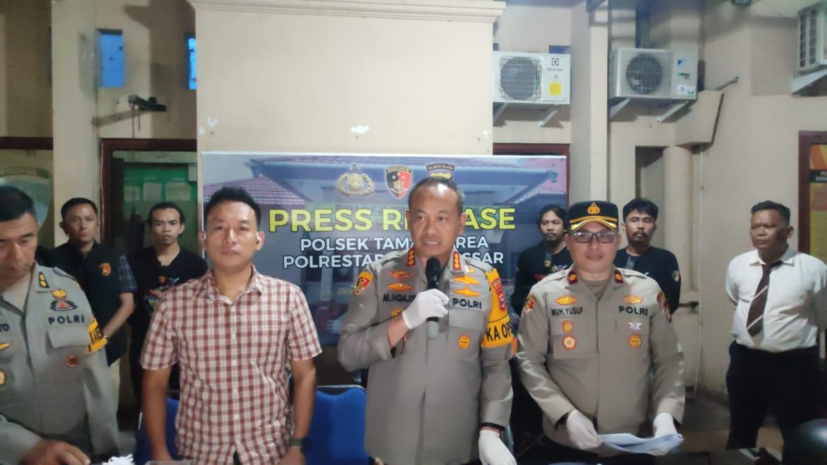 Gelar Press Release, Polsek Tamalanrea Polrestabes Makassar Ungkap Pelaku Spesialis Curanmor