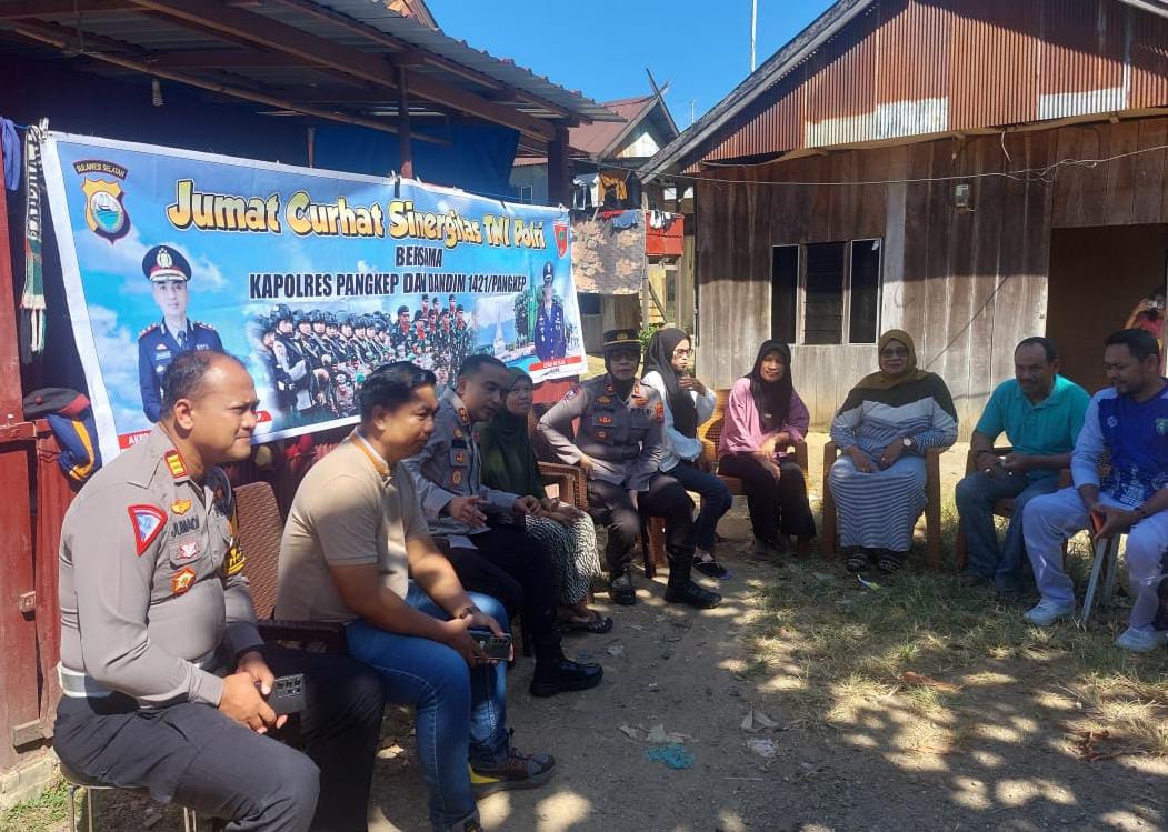 Jum’at Curhat, Kapolres Pangkep Imbau Warga Waspadai Berita Hoax Jelang Pilkada 2024