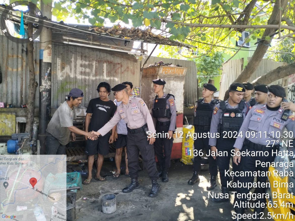 Sat Samapta Polres Bima Kota Intensifkan Patroli Dialogis Jelang Pilkada