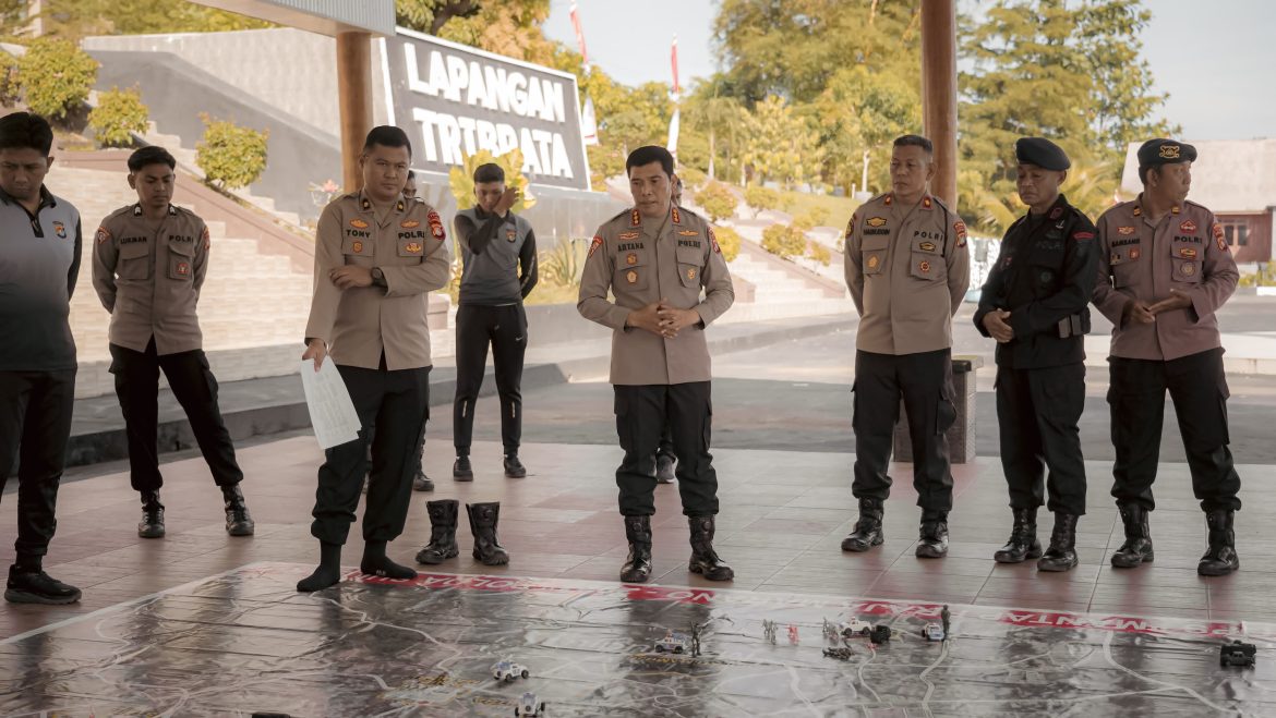 Polda Sulbar Gelar TFG Simulasi Latihan Taktis Hadapi Perhelatan Pilkada Serentak 2024
