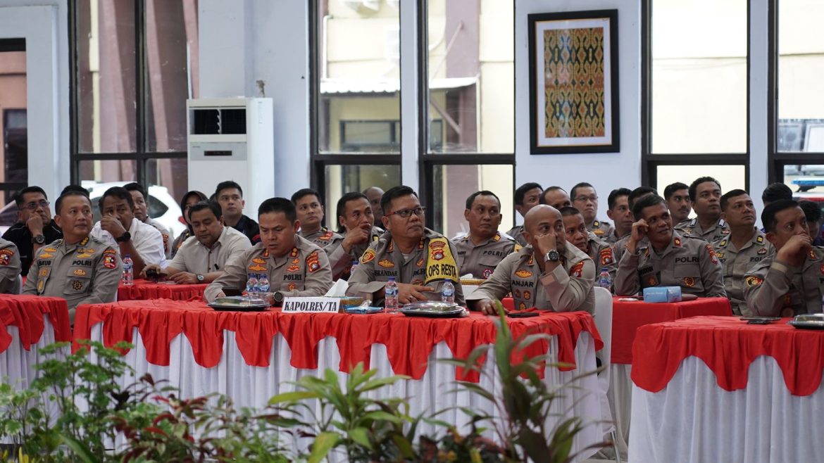Kapolda Sulbar Pimpin Taklimat Akhir Itwasum Polri Tahap II