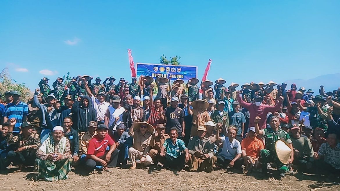 Ketahanan Pangan TMMD ke-121 Kodim 1615/Lotim, KOREM162/WB Resmikan Pupuk organik terbuat dari Rumput laut