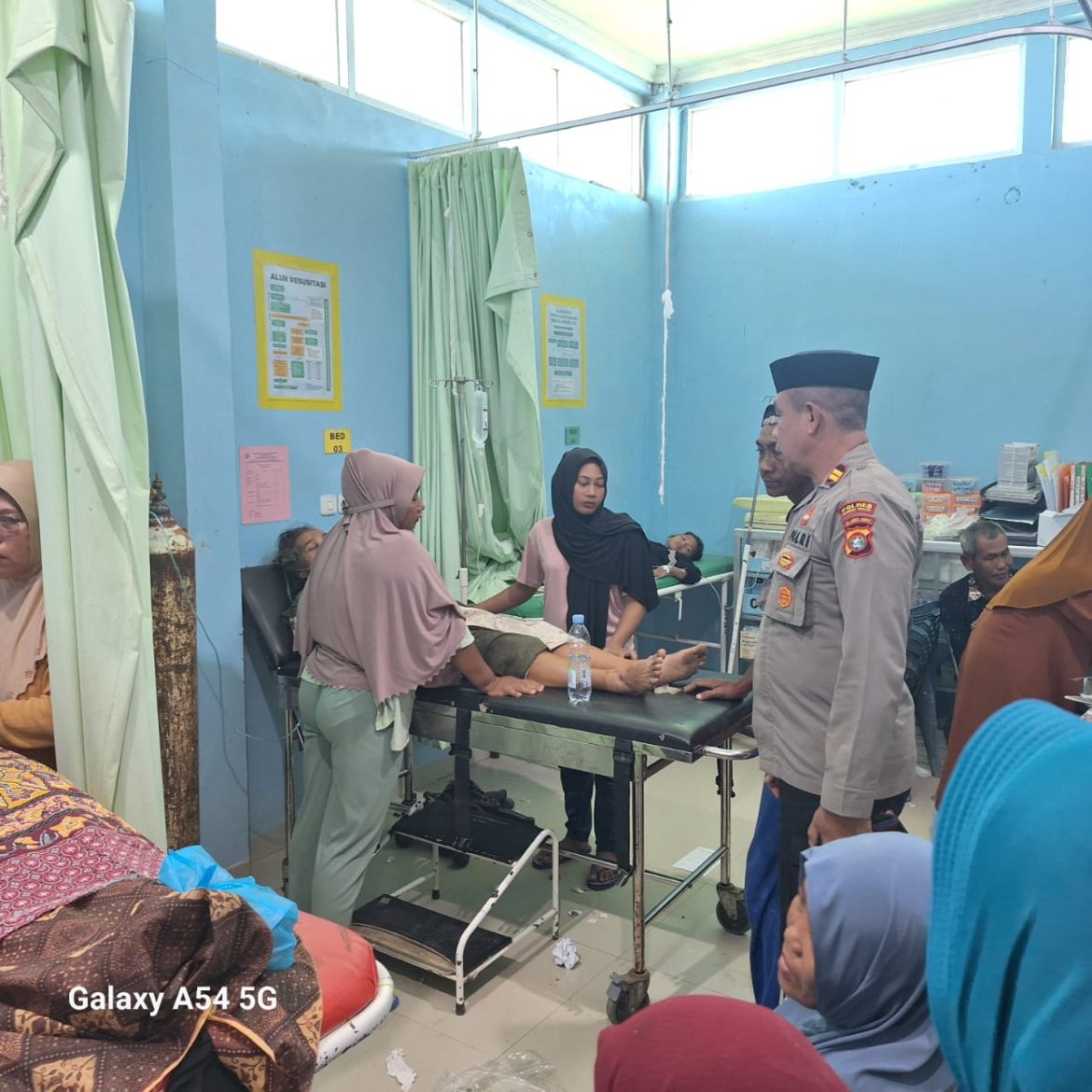 Kapolsek Tobadak Respon Cepat Kecelakaan Rombongan Pengajian, Satu Orang Tewas Lainya Luka Berat