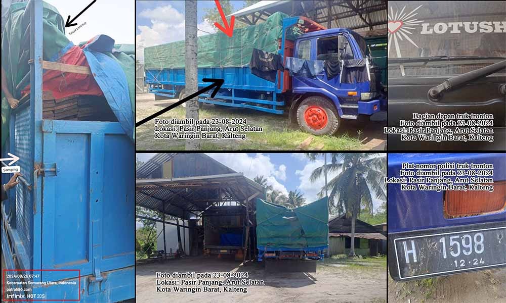 Oknum TNI-AU Dan Jenderal Polisi Diduga Back-up Illegal Logging Kayu Ulin Di Kalteng