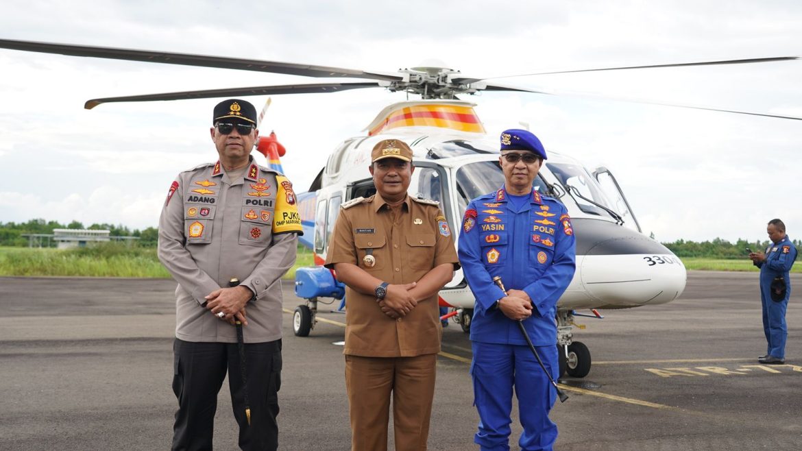 Bersama PJ. Gubernur, Kapolda Sulbar Dampingi KakorPolairud Tinjau Lokasi Mako Korps Polairud Mateng