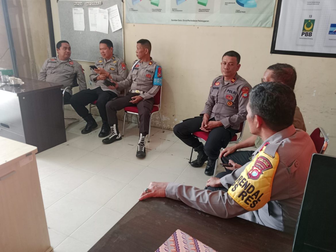 Kabag Ops Polres Polman Pimpin Pelaksanaan Monitoring Kegiatan  Bawaslu