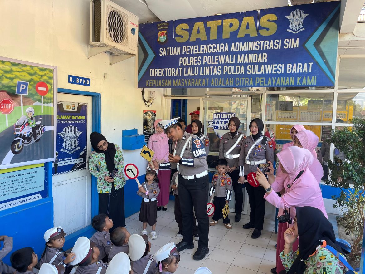 Sat Lantas Polres Polman Laksanakan Penyuluhan Budaya Tertib Berlalulintas