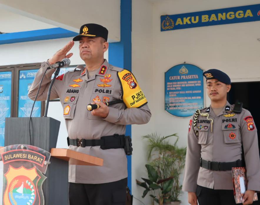 Kapolda Sulbar Pimpin Upacara HKN Di Polres Pasangkayu, Tekankan Pentingnya Integritas Dan Profesionalitas