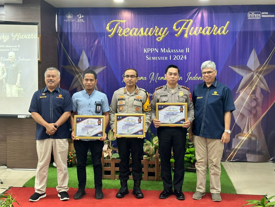 Polres Pangkep Terima Penghargaan dari KPPN Makassar II