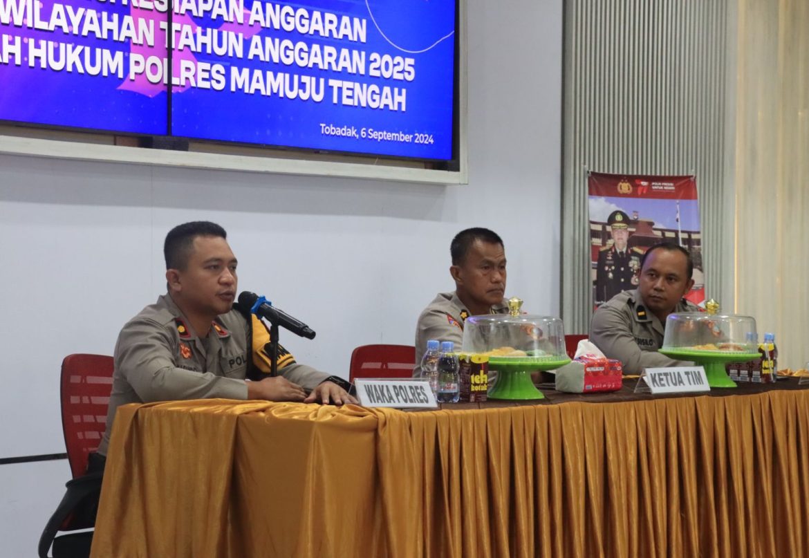 Sambut Tim Asistensi Biro Rena Polda Sulbar, Bahas Kesiapan Anggaran Tahun 2025