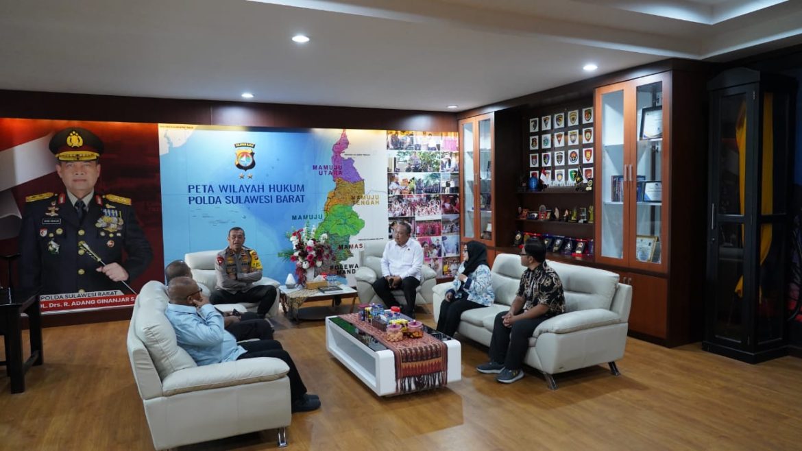 Kapolda Sulbar Terima Kunjungan Kerja Tim Puslitbang Polri