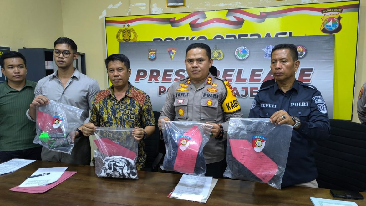 Polres Majene Berhasil Ungkap Kasus Pencurian Dengan Pemberatan Dan Pelecehan Seksual Di Tande Timur