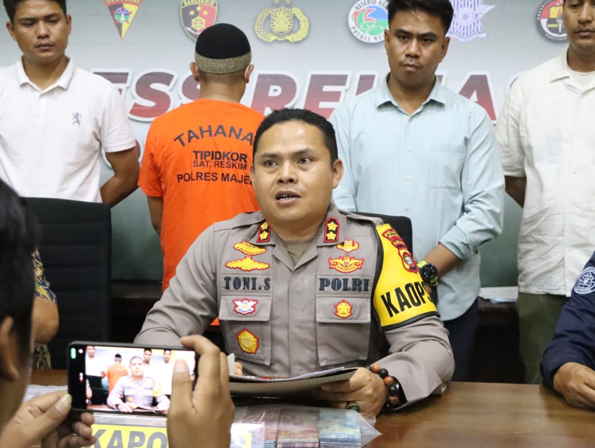 Polres Majene Ungkap Kasus Pungli Dana BOSP Di Dinas Pendidikan Kabupaten Majene