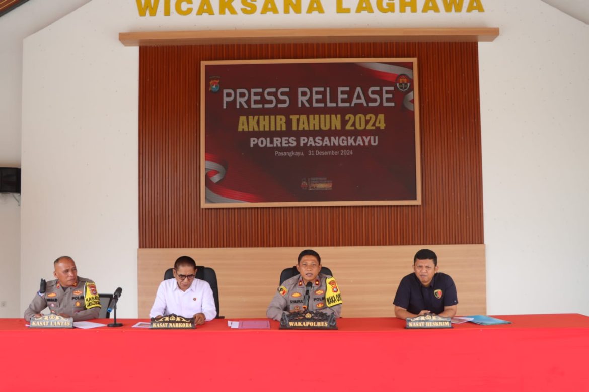Polres Pasangkayu Berhasil Tekan Angka Kriminalitas Di Tahun 2024