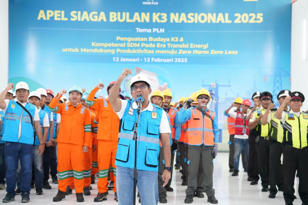 Perketat SOP dan Budaya K3, PLN Serentak Gelar Apel Bulan K3 Nasional