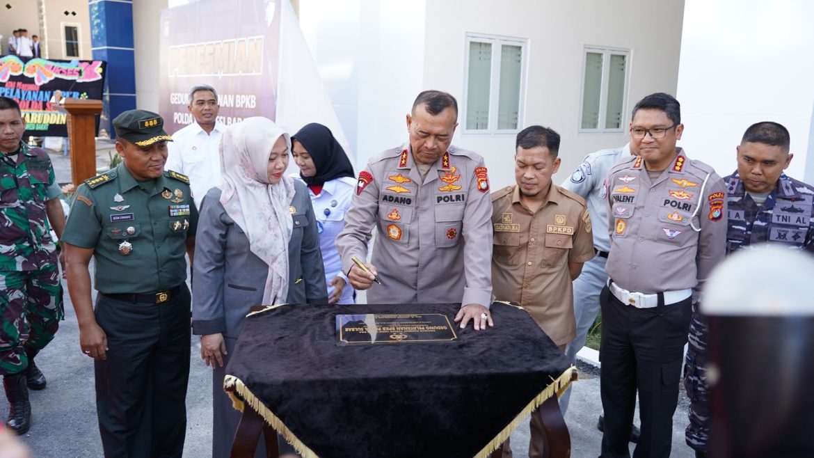 Gedung Baru BPKB Ditlantas Polda Sulbar Resmi Dibuka, Kapolda Harapkan Peningkatan Pelayanan