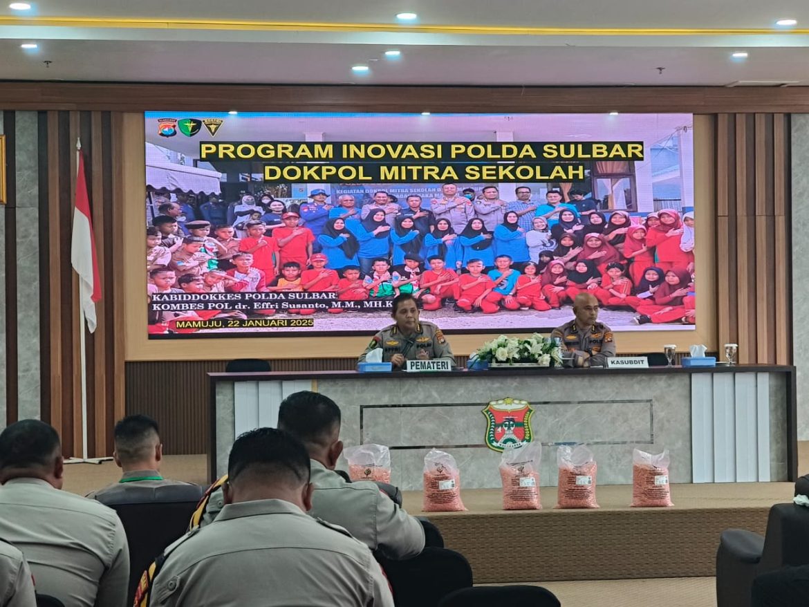 Inovasi Program Dokpol Mitra Sekolah Dari Polda Sulbar, Dukungan Kesehatan Untuk Generasi Muda