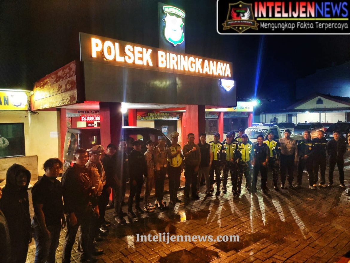 Polsek Biringkanaya dan Yonif Raider 700/WYC Gelar Patroli Gabungan, Amankan 19 Orang Pasangan Bukan Suami Istri