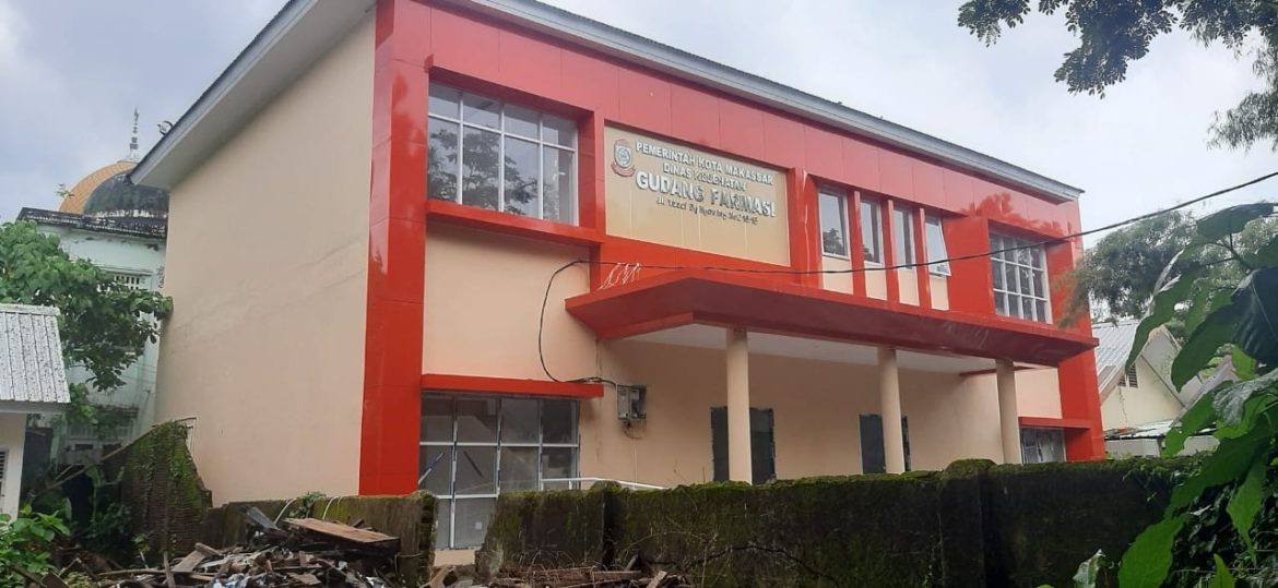Pembangunan Gudang Farmasi Dinkes Makassar Diduga Tak Miliki IMB