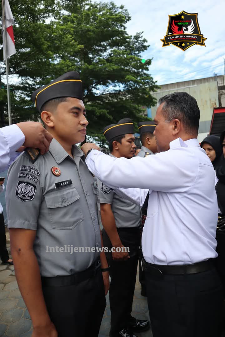 Penyematan Tanda Pangkat, Kabapas Makassar : Kenaikan Pangkat Adalah Penghargaan